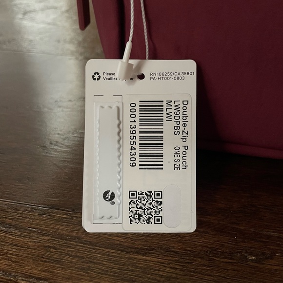 Lululemon🍋Double Zip Pouch-mulled wine - Picture 9 of 13